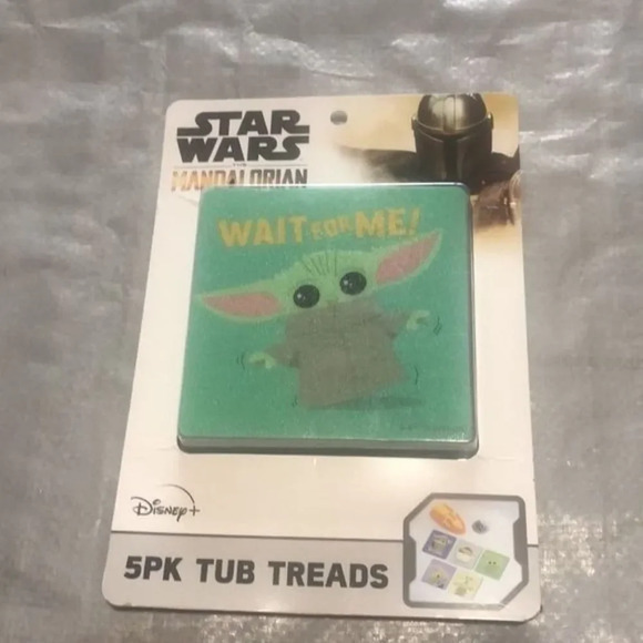 Star Wars the mandalorian baby yoda 5 pack bath tub treads - Picture 7 of 9